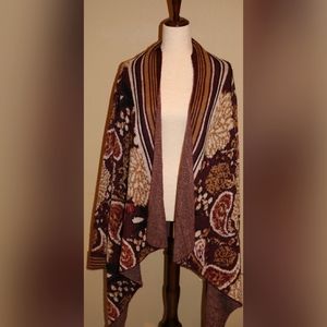Like New Boho Waterfall Cardigan size small